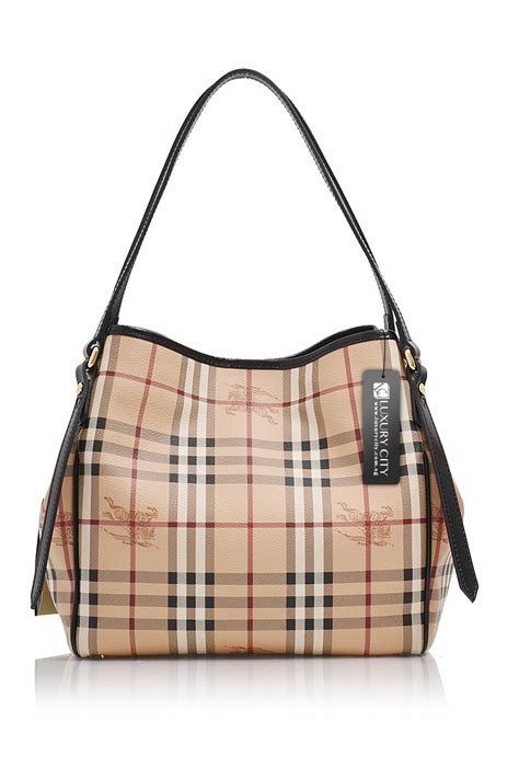 burberry small haymarket check canterbury tote bag|Burberry haymarket check shoulder bag.